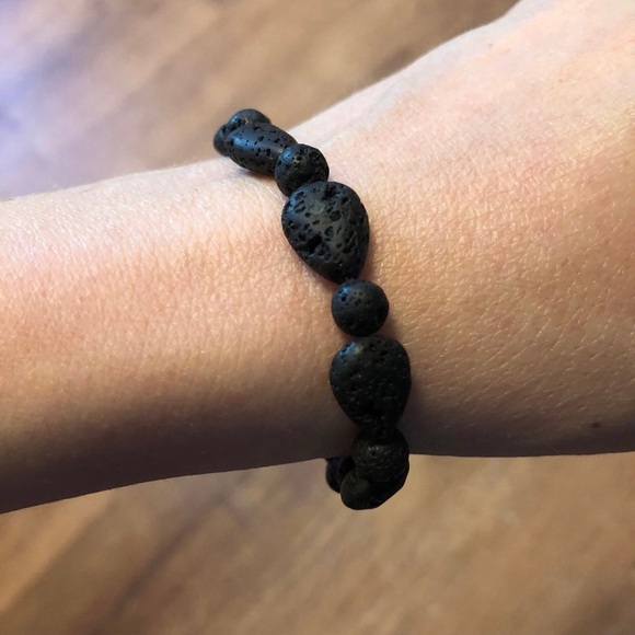 Lava Stone Crystal Bracelet - Picture 2 of 5